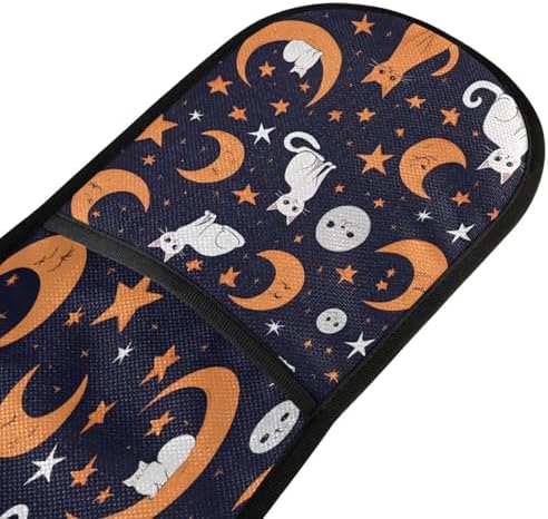 Halloween Cats Moon Star Oven Mitts Heat Resistant Quad P 1699
