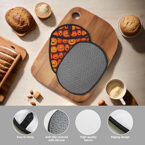 Halloween Funny pumpkin _Ghost_ Silicone Pot Holders