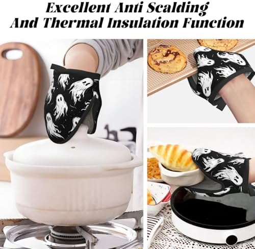 Gjieliness Halloween Ghost Mini Oven Mitts