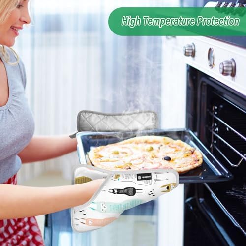 Dxzium Potholder Llama Set 2 - Heat Resistant Kitchen Tools