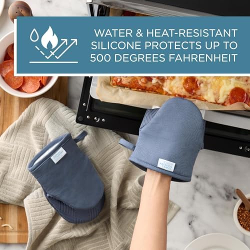 TOWN COUNTRY BASICS Mini Oven Mitt Set 2-Pack Heat Resistant