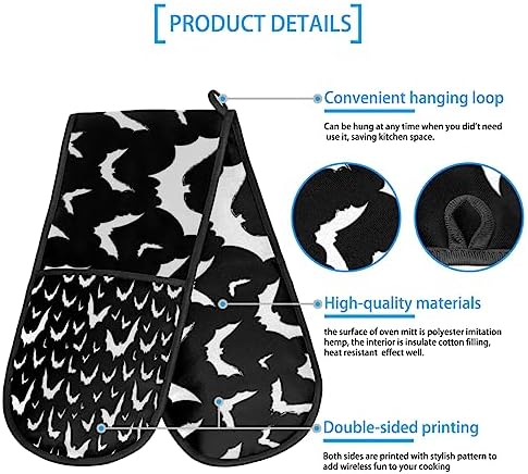 Premium Halloween Oven Glove Warm and Comfortable for Baking and BBQ