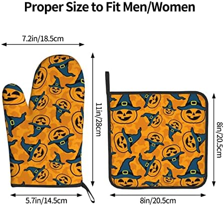 Halloween Heat-Resistant pumpkin Pot Holders Oven Mitts