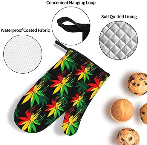 Secure Cooking Protection Yomane Heat-Resistant Oven Mitts Pot Holders Set 4-Piece