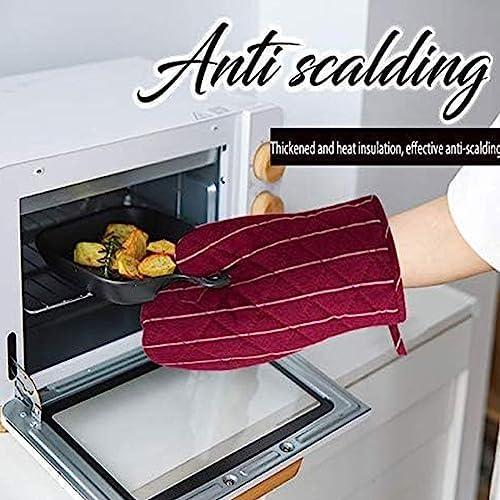 4-Piece Heat-Resistant Oven Mitts Pot Holder Set Durable Easy to Clean