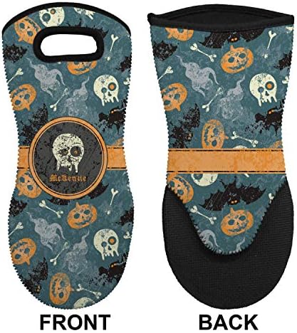 YouCustomizeIt Personalized Halloween Neoprene Oven Mitt Single with Name or Text