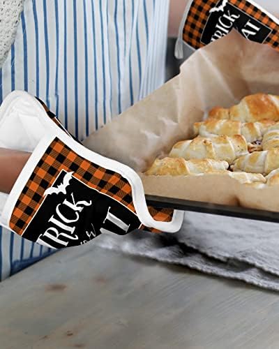 Halloween Buffalo Check Pot Holder Set of 5