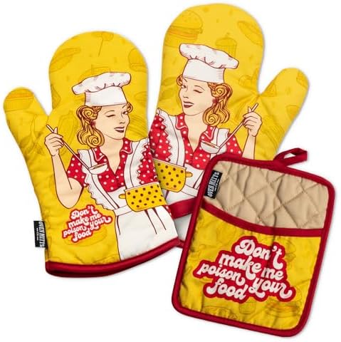 Top Choice Oven Mitts and Pot Holder Set