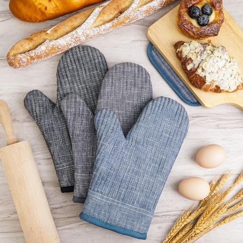 Cusira Premium Oven Mitts Pot Holder Set
