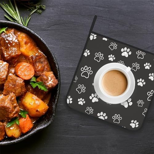 Cute Cat Dog Paw Pot Holder Set for Kitchen
