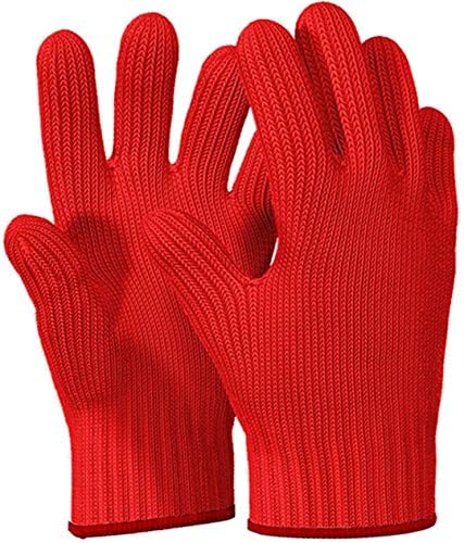 Double Set Heat-Resistant Oven Mitts for Safe Cooking