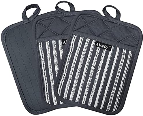 Heat-Resistant Silicone Pot Holders for Baking Cooking Non-Slip Kitchen Essentials