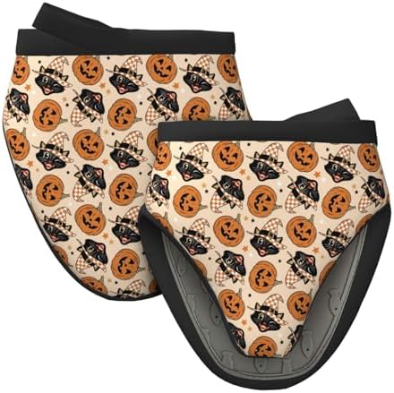 Mini Silicone Oven Mitts - Cat Pumpkin Halloween Gloves