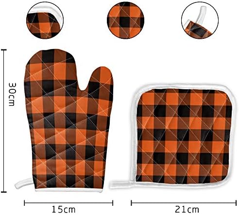 Oven Mitts Potholders Set for Heat-Resistant Cooking