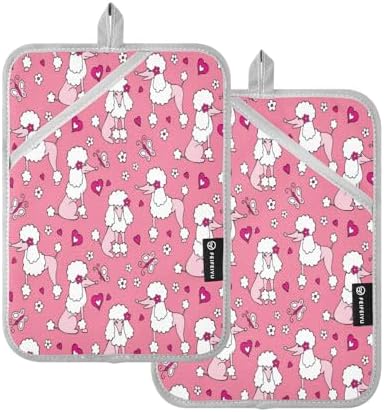 Perfect Heat-Resistant Potholders Two-Piece Kitchen Mitt Set