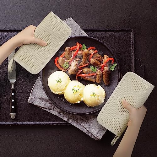 PIQUEBAR Heat-Resistant Silicone Potholders Set of 2