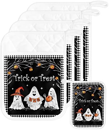Halloween Ghost Punkpkin Pot Holders