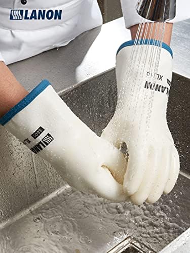 LANON Liquid Silicone Oven Mitts - Heat Resistant Food Grade Waterproof