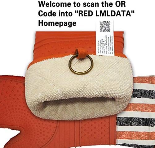 RED LMLDETA Oven mitt heat resistant