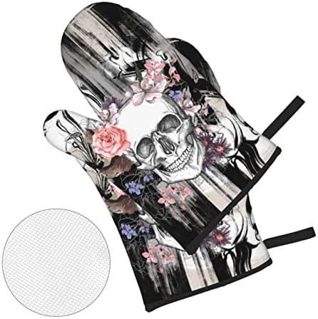 Muxxirt Gothic Skull Oven Mitts