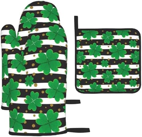 St Patricks Day 3 Piece Oven Mitt Set