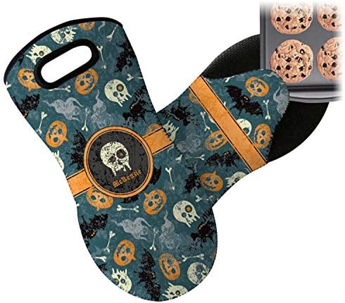 YouCustomizeIt Personalized Halloween Neoprene Oven Mitt Single with Name or Text