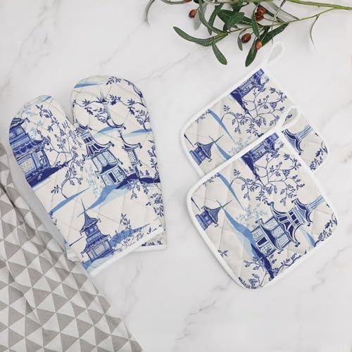 Heat-Resistant Oven Mitts Pot Holders