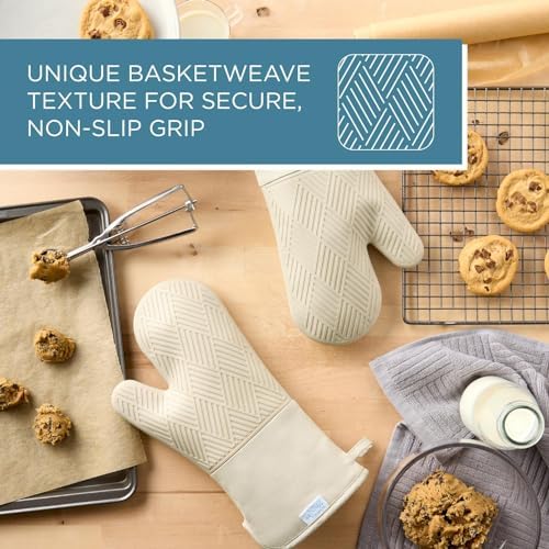 TOWN COUNTRY BASICS Silicone Oven Mitt 2-Pack Set