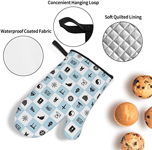Adjustable Hanukkah Oven Mitt Set