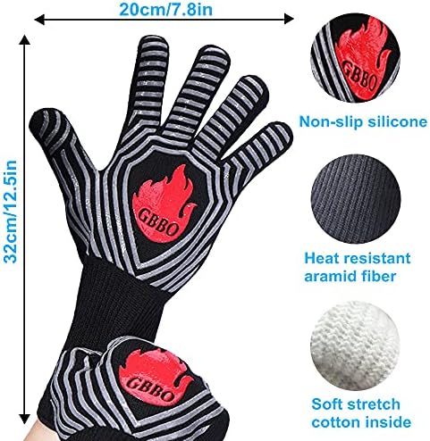 GBBO 1472F Heat Resistant Oven Gloves