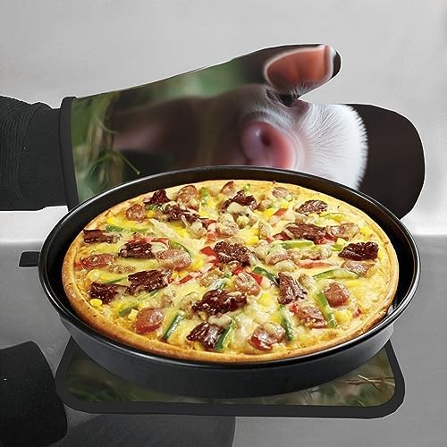 Cute Baby Pig Printed Oven Mitts and Pot Holders 2PCS Set