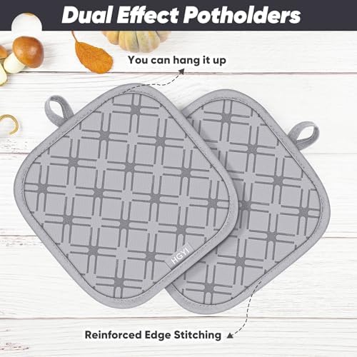 6-Piece Oven Mitts Set Heat-Resistant Premium Soft