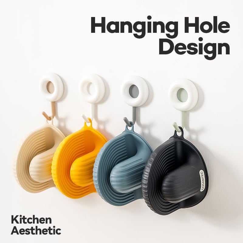 Premium Silicone Oven Mitt Set with Heat-Resistant Property for Kitchen Use