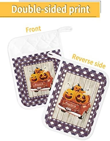 Halloween Ghost Pumpkins 5-Piece Pot Holder Set