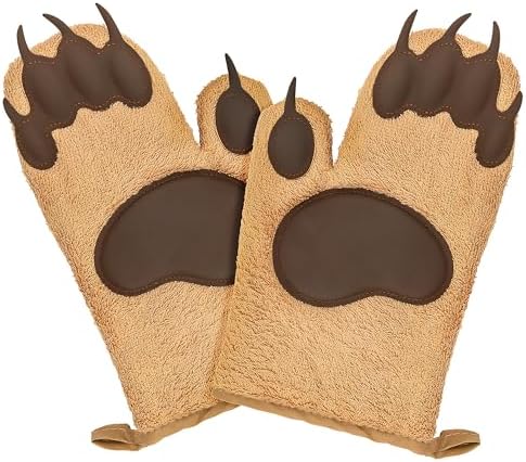 Fairly Odd Novelties Bear Oven Mitts - Pawsitively Perfect for Baking
