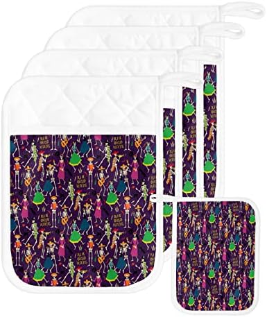 JasmineM Happy Halloween Pot Holders Set of 5