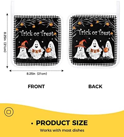 Shine-Home 2 Pack Halloween Pot Holders with Hanging Loop