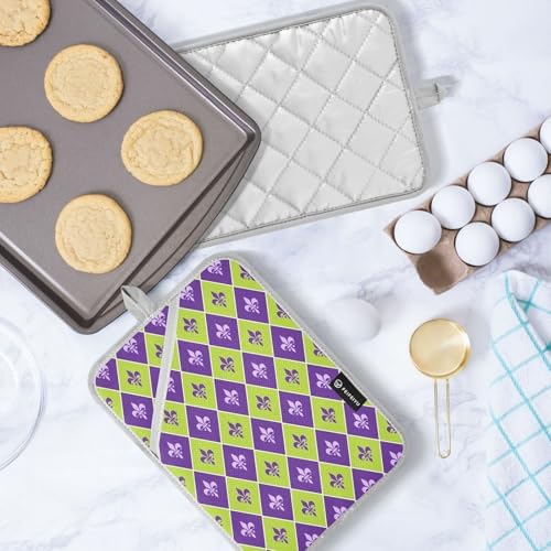 Kcldeci Heat-Resistant 2-Pack Potholders for Oven Mitts