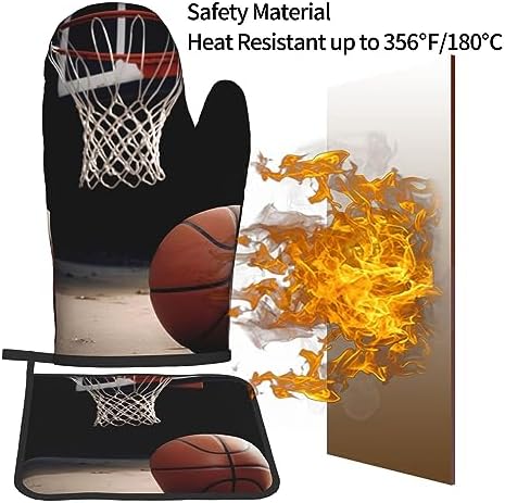 Experience the Heat Oven Mitts Pot Holders Set by Quopvn