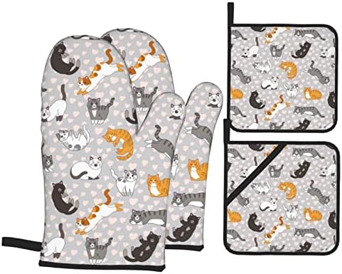 Mini Cute Cat Oven Mitts