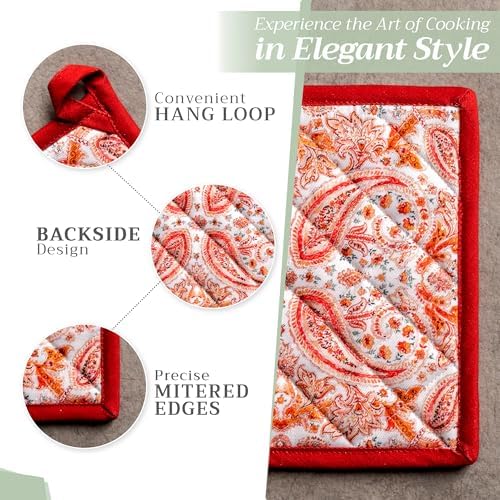 Maison d Hermine 8x8 Cotton Potholder Set of 2