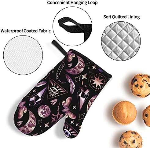 DADABULIU - Magic Goth Oven Mitts Pot Holders Set of 4