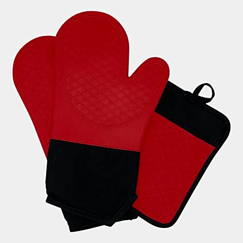 Safe Oven Mitt Set