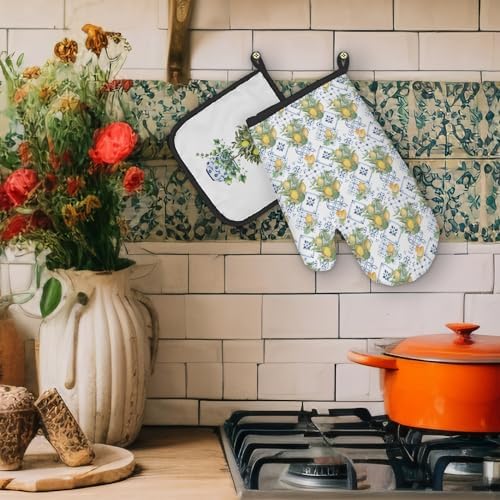 Chinoiserie Oven Mitts Set