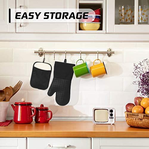 Multi-Purpose Silicone Kitchen Pot Holder Set with Pockets