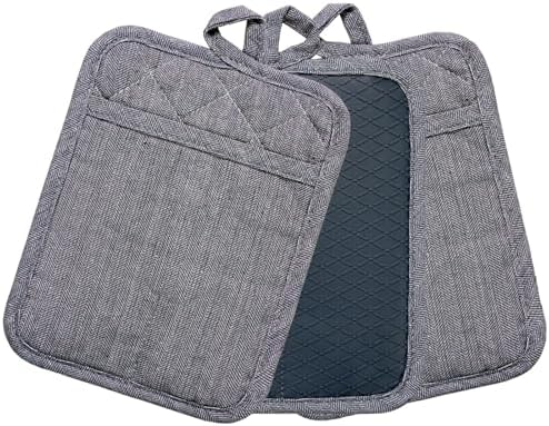 Safe Kitchen silicone pot holders 3-packs heat resistant BBQ and oven mitts