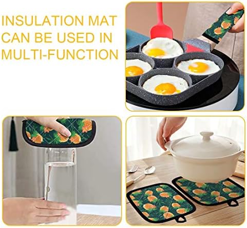 SEANATIVE Halloween Oven Mitts and Potholder Set
