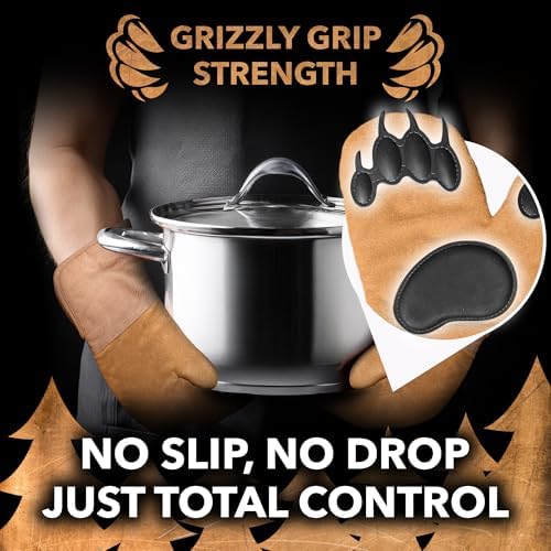 Disc Living Bear Paw Oven Mitt Set Heat-Resistant for Kitchen