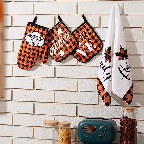 Festive Thanksgiving Buffalo Plaid Set