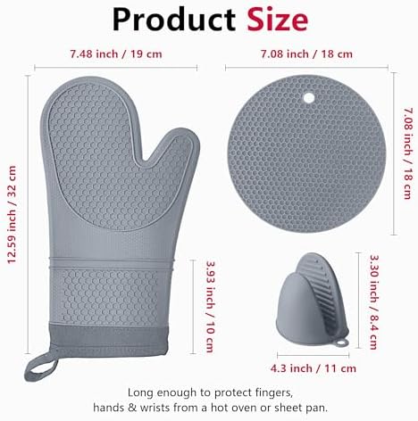 Oven mitts for cooking warmth